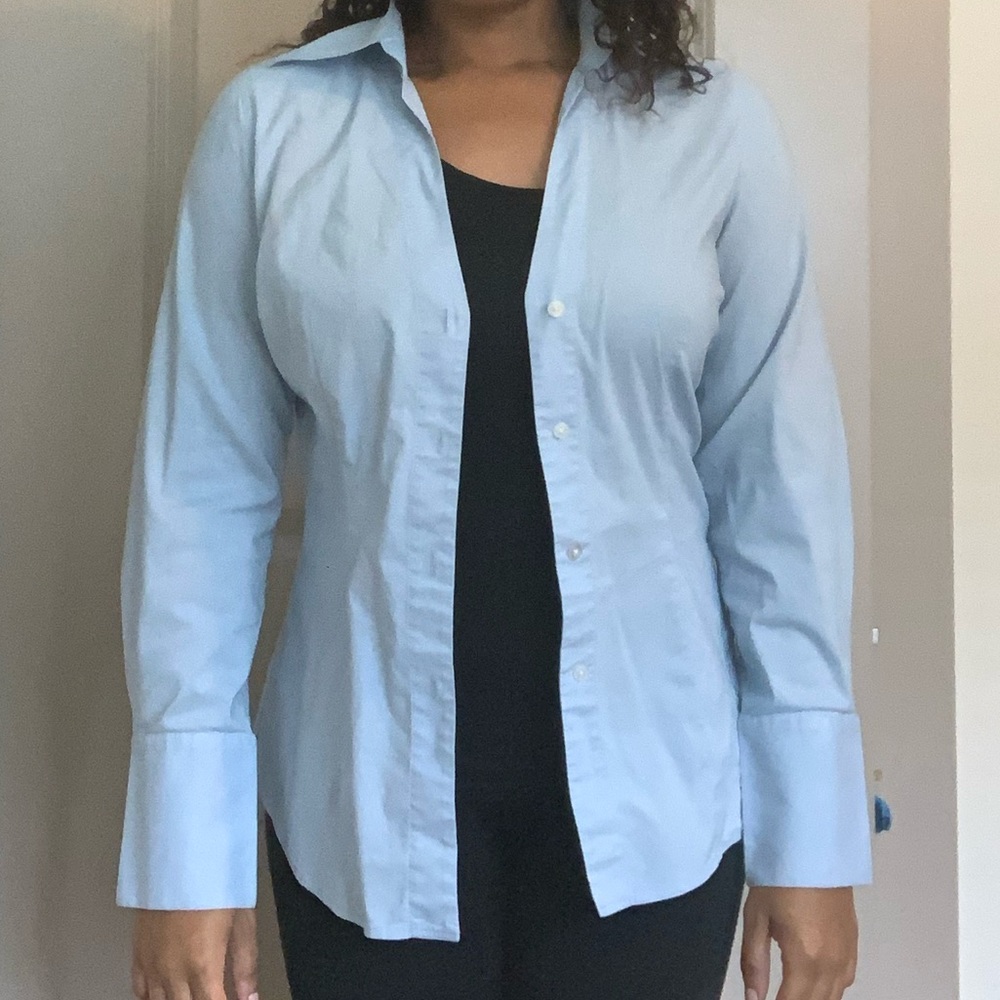 Express Light Blue Button Down Shirt